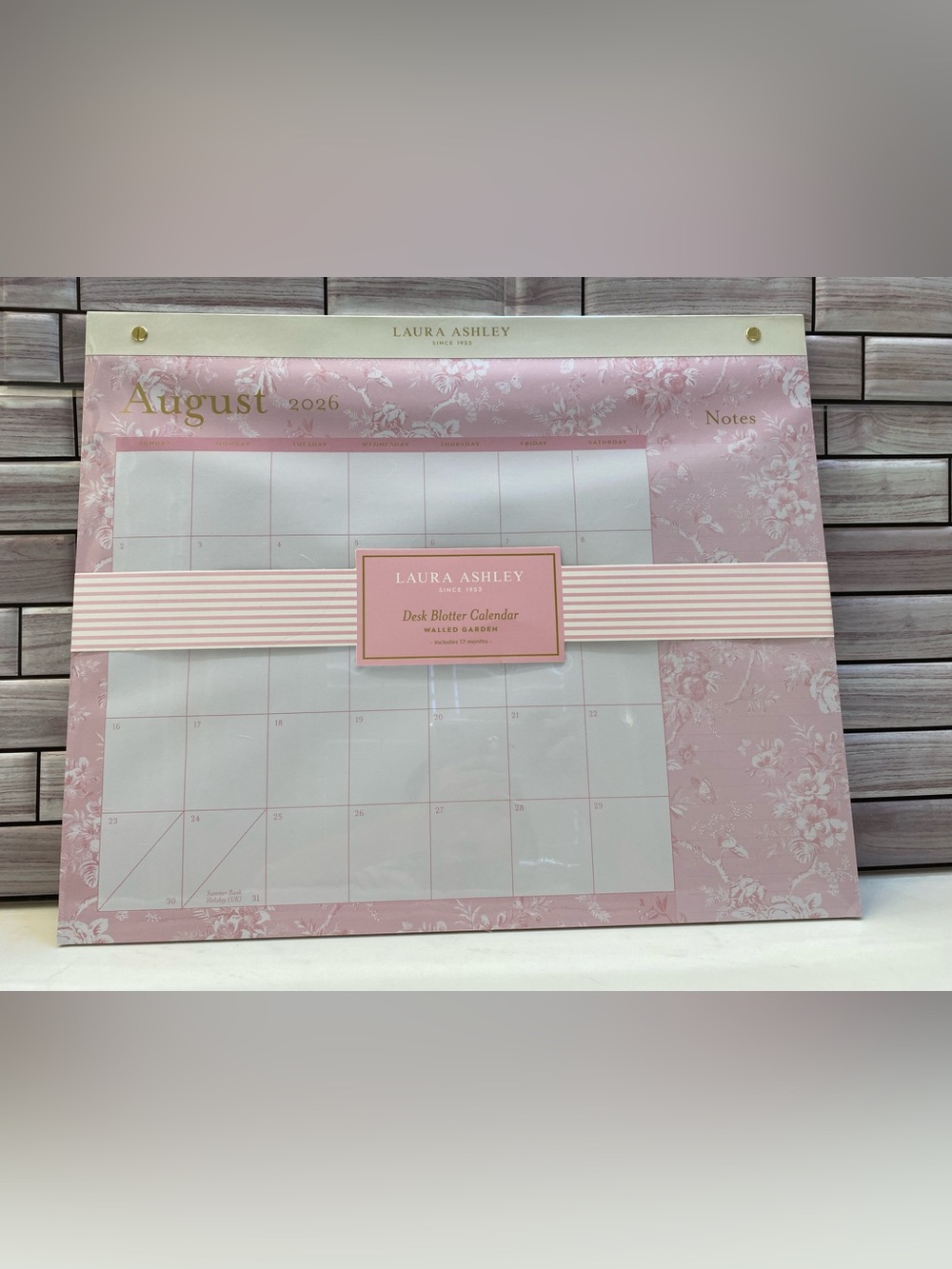 Laura Ashley 
❤️2027 17-Month Desk Blotter Calendar/Planner 14x17” New
